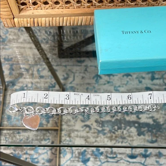Tiffany & Co. Silver Charm Bracelet with Heart - Picture 3 of 6